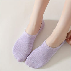 7 Pairs Lightweight Ribbed Ankle Socks Soft & Comfortable Women's Stockings