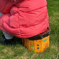 1pc Cartoon Folding Disposable Outdoor Toilet