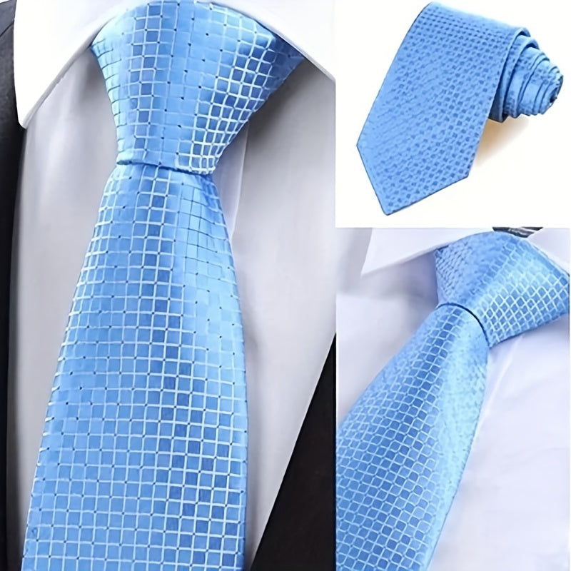 Men's Plaid Necktie Business Wedding Party Necktie - Great Gift