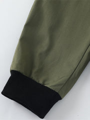 Boys Cargo Pants Elastic Waist Big Pockets Casual Kids Clothes