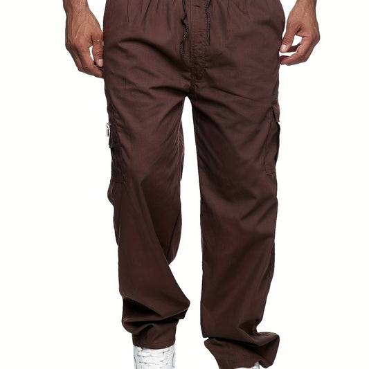 Men's Cargo Pants Relaxed Fit Overalls with Pockets