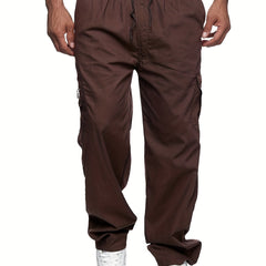 Men's Cargo Pants Relaxed Fit Overalls with Pockets