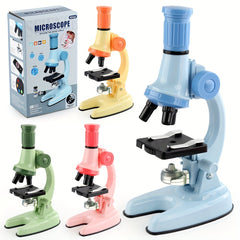 HD Microscope Kids Science Experiment Set Multimagnification Mirror Combo