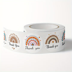 500pcs Rainbow Thank You Stickers for Wedding Birthday Party DIY Craft Decor