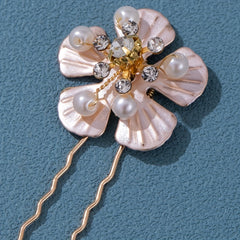 5pcs Crystal Rhinestone Bridal Hairpins U Shaped Wedding Hairpin