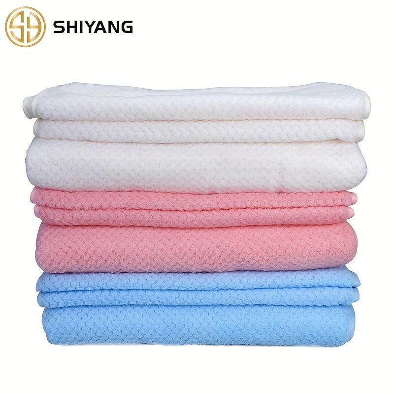 3pcs Microfiber Towel Set Soft and Absorbent Bath and Hand Towels