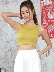 Cut Out Beauty Back Sports Bra Tank Top Yoga Bra