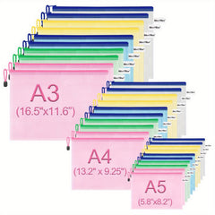 Waterproof Zipper Bag for School Office Supplies A3 A4 A5