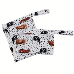 2 Pcs Cows Prints Small Wet Bag Set