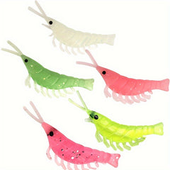 50pcs Bionic Mini Shrimp Soft Lure Perch Bass Fishing Tackle