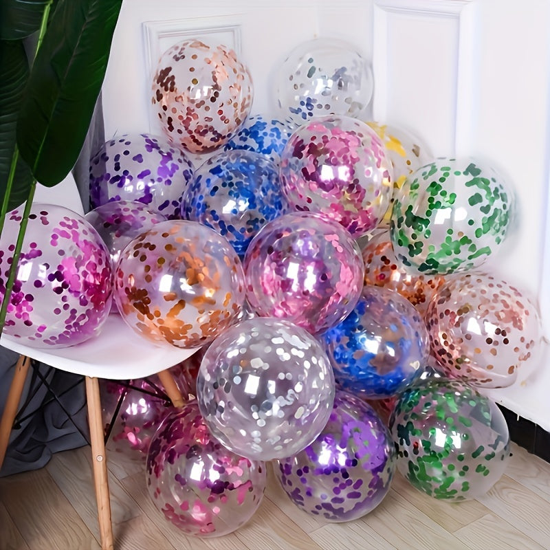 50pcs 30 48 Cm Sequin Balloon Birthday Party Adult Proposal Decoration