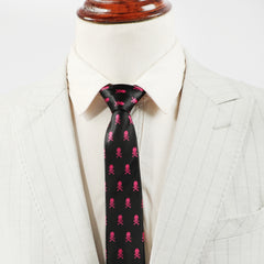 Classic Skull Pattern Tie For Men