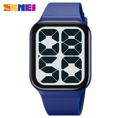 Square Large Dial Kids Sports Waterproof Watch