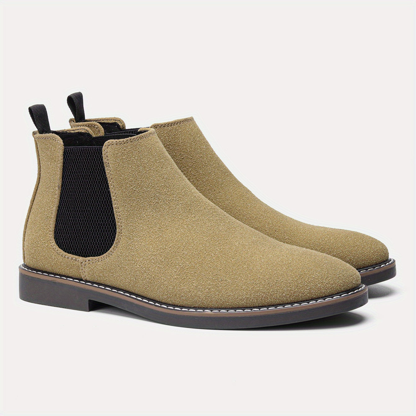 Men's Chelsea Boots Round Toe Ankle Boots