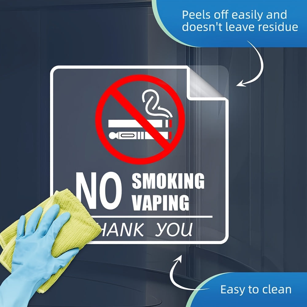 4 Pack No Smoking No Vaping Sign 15 24cmX 15 No Smoking Window Sticker Vinyl