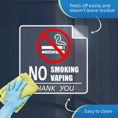 4 Pack No Smoking No Vaping Sign 15 24cmX 15 No Smoking Window Sticker Vinyl