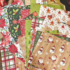6 inch Retro Christmas Scrapbook Paper DIY Photo Album Journal Diary