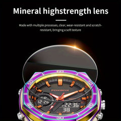 Women's Waterproof Double Display LED Alarm Sports Watch