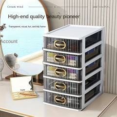 Drawer Storage Box Desk Stationery Cosmetic Organizing Cabinet