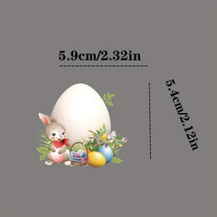 49Pcs Easter Egg Bunny Carrot Stickers Ideal Easter Gift