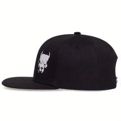 Men's Bulldog Pattern Baseball Cap for Outdoor Activities