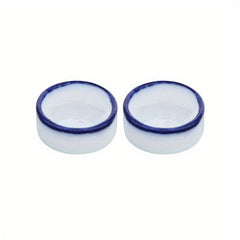 2pcs Spider Micro Water Bowls Mini Ceramic Dish For Spider Tarantula Millipede