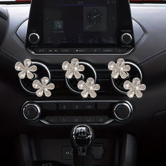Rhinestone Petal Car Air Outlet Decoration