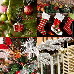 20pcs Christmas Ornament Hooks Metal Wire Hanging Hook For Christmas Tree