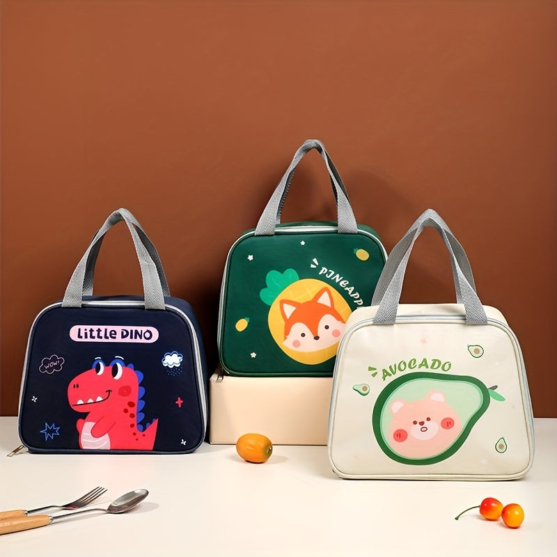 Children Insulation Bag Lunch Box Student Dinosaur Fox Lunch Bag Cartoon