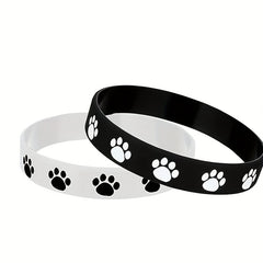 Animal Paw Print Wristband Silicone Bracelet Party Favors