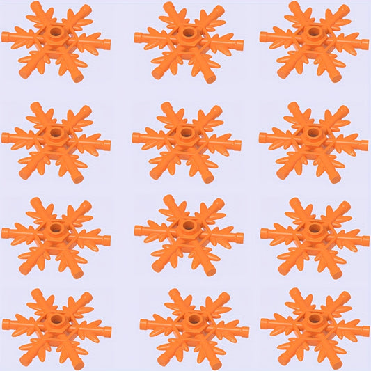 12pcs Snowflake Building Blocks Set Winter Wonderland ABS Material