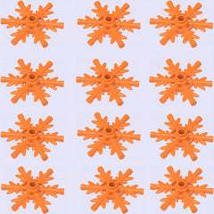 12pcs Snowflake Building Blocks Set Winter Wonderland ABS Material