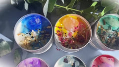Dried Flower Scented Candle Unique Soy Candle Christmas Birthday Gift