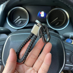 Braided Rope Car Keychain Key Rope Buckle Car Key Ring Car Decor