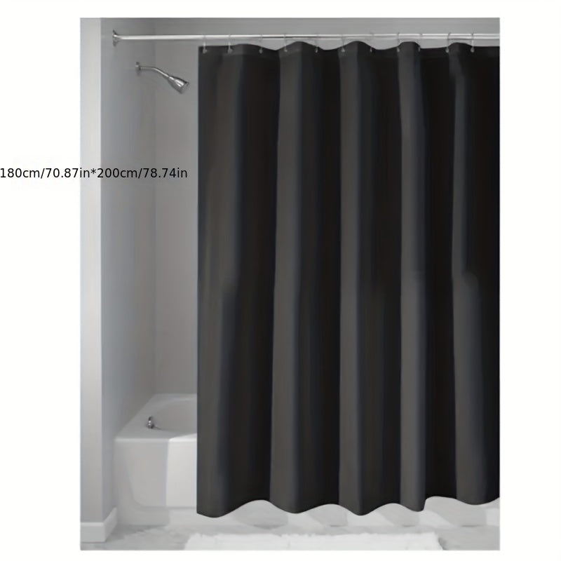 Peva Plain Thickened Bath Curtain Waterproof Shower Curtain