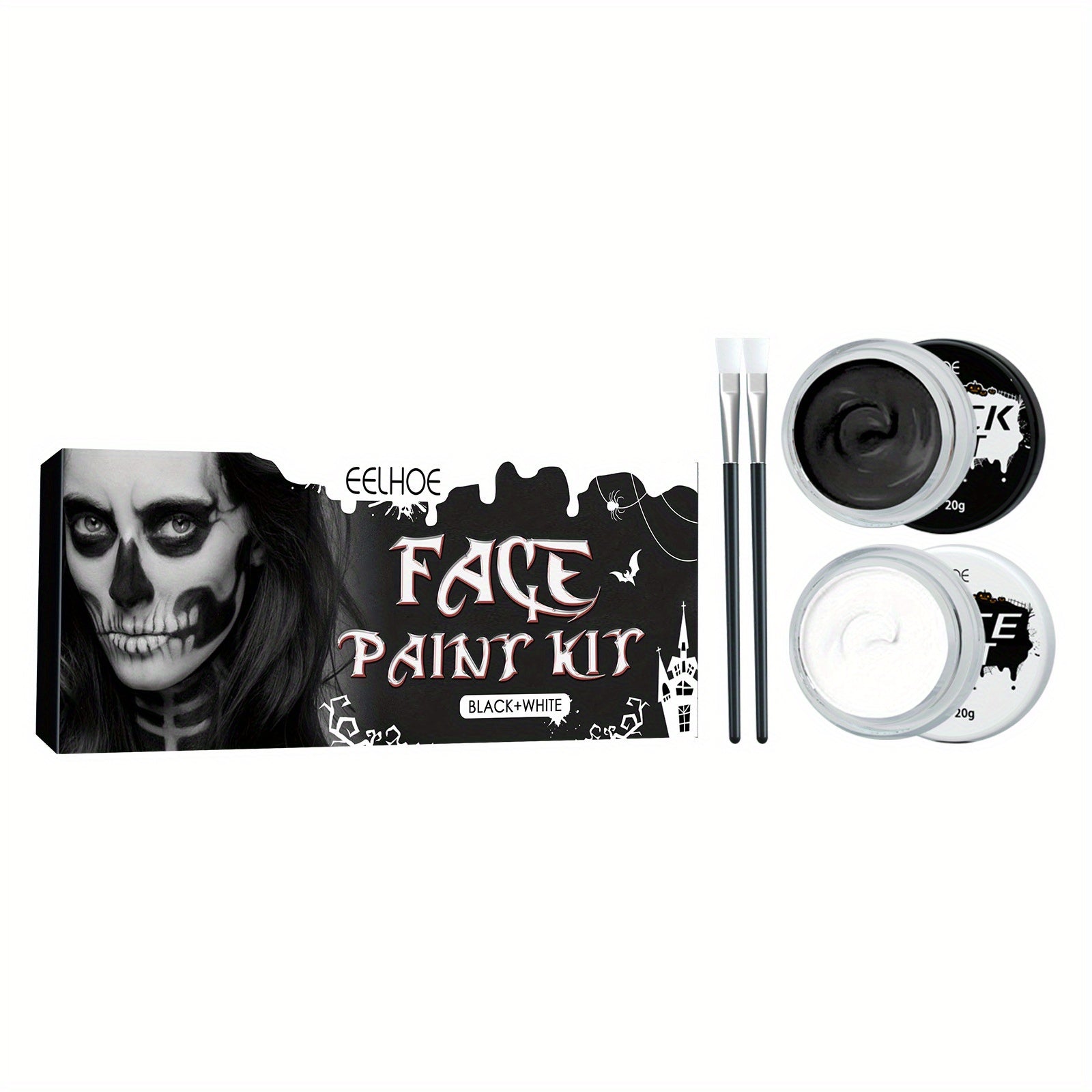 Halloween Makeup Face Paint and Body Paint Set