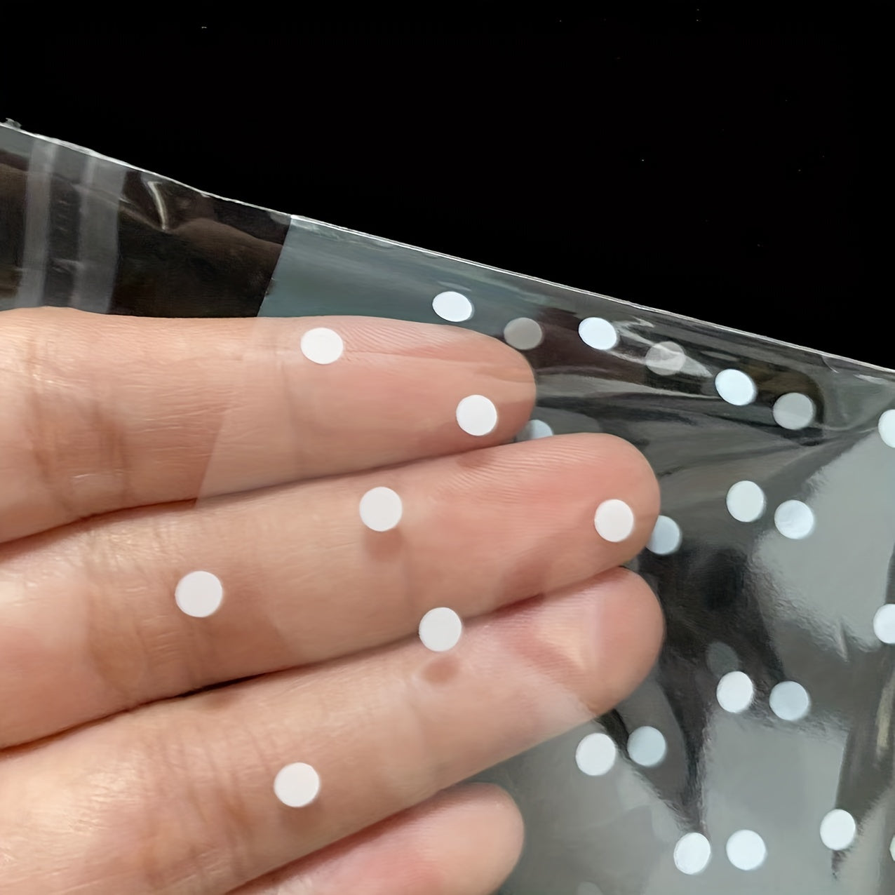 100pcs Dots Cellophane Ziplock Bags For Snacks Toy Packaging