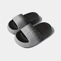 Men's Gradient Starry Sky Non Slip Platform Slides Comfortable Cloud Slides