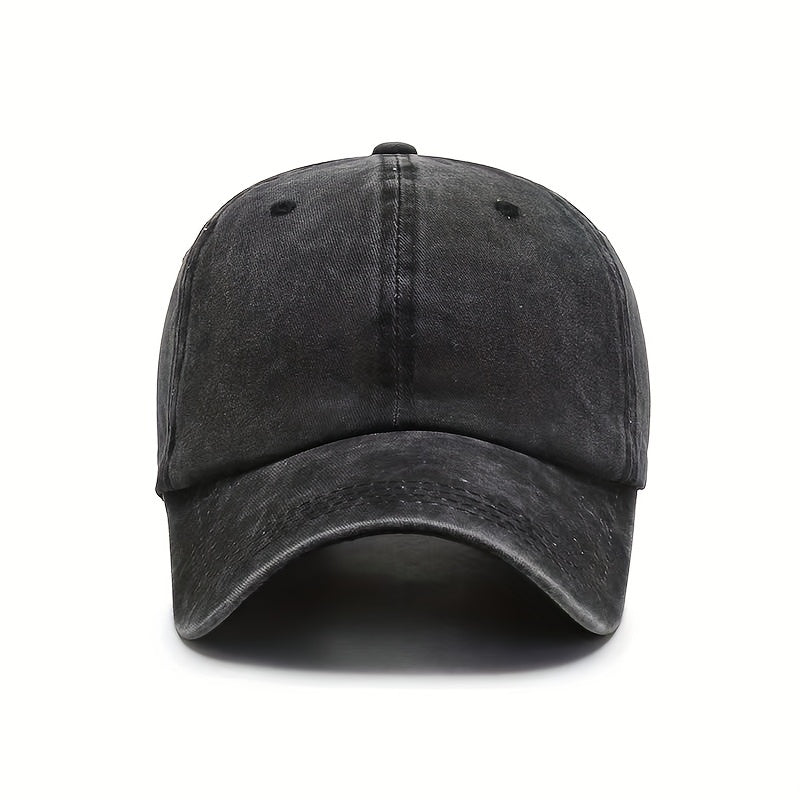Distressed Denim Baseball Cap Vintage Ball Cap