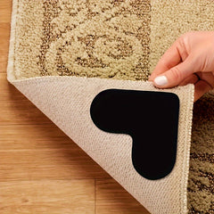 4pcs Anti Slip Carpet Sticker for Ceramic Tiles & Wooden Floor Areas