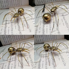3D Metal Puzzle Human Face Spider Model Building Kit Brain Teaser DIY Craft Kit