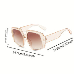 Retro Geometric Sunglasses Tortoiseshell UV400 Sun Shades