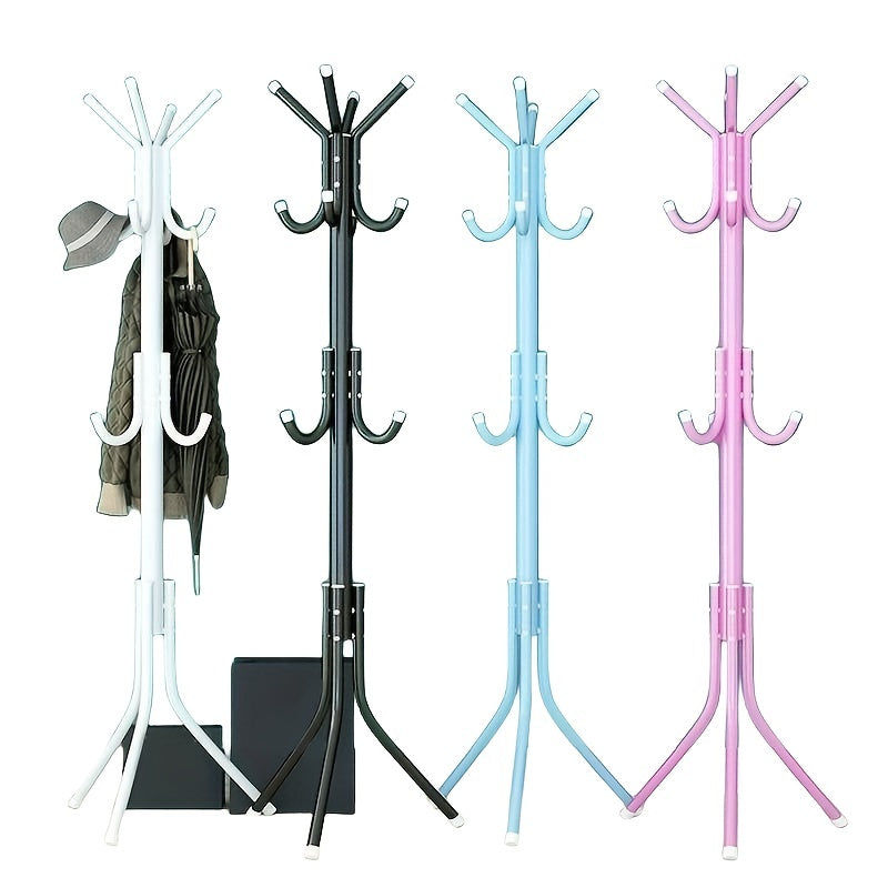 Pink Metal Clothes Stand Standing Rack For Shirts Hats Coats Bags Scarves