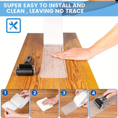 15pcs Non Slip Stair Treads Transparent Strips Safety & Traction Easy Install