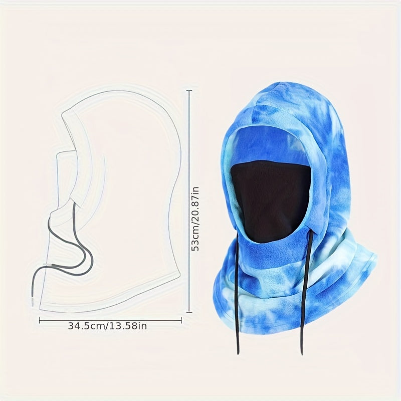 Winter Warm Mask Cycling Ski Hat Neck Gaiter With Face Protection