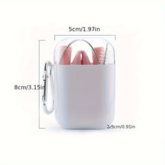 1pc Foldable Silicone Straw And Straw Brush Portable Straw