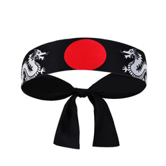 Samurai Headband Red Circle Karate Taekwondo Judo Chef Hats