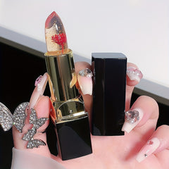 Jewel Jelly Lipstick Lip Balm Color Changing Flower Long Lasting Moisturizing