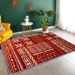 Geometric Pattern Loop Pile Fabric Rug - Various Sizes Available