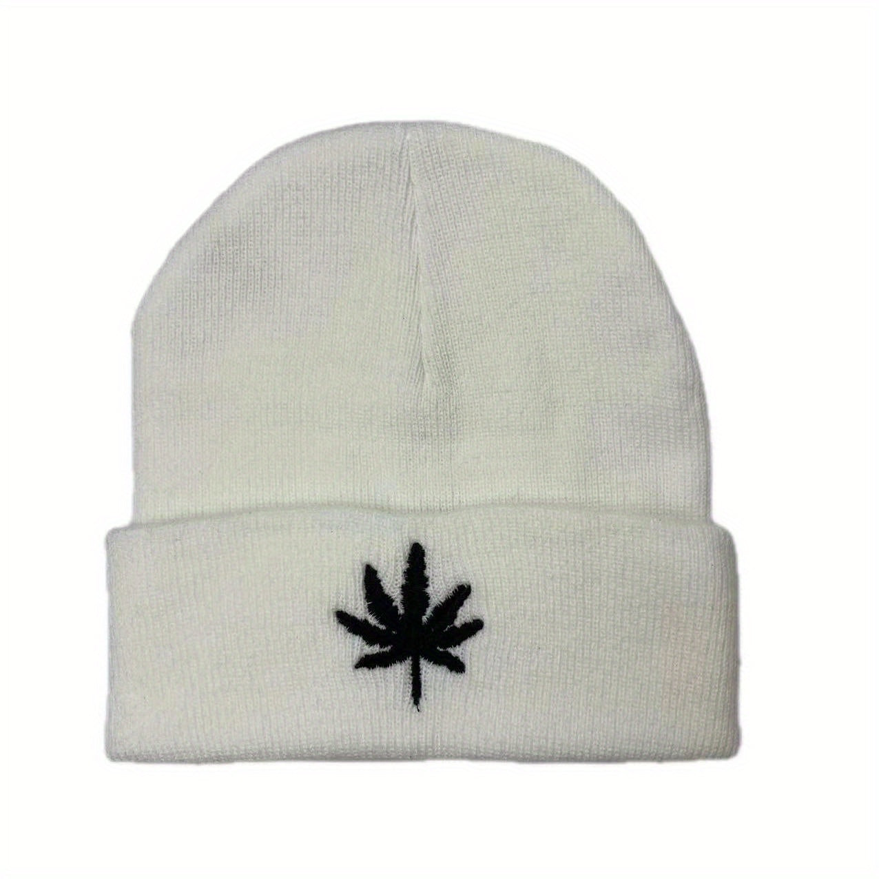Knitted Leaves & Thorns Unisex Beanie Hat
